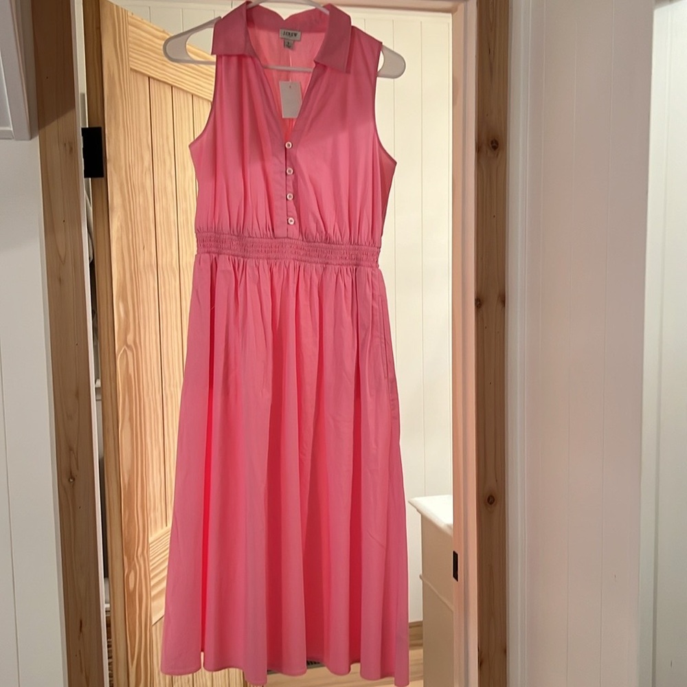 NWT J. Crew Pink Sleeveless Sundress